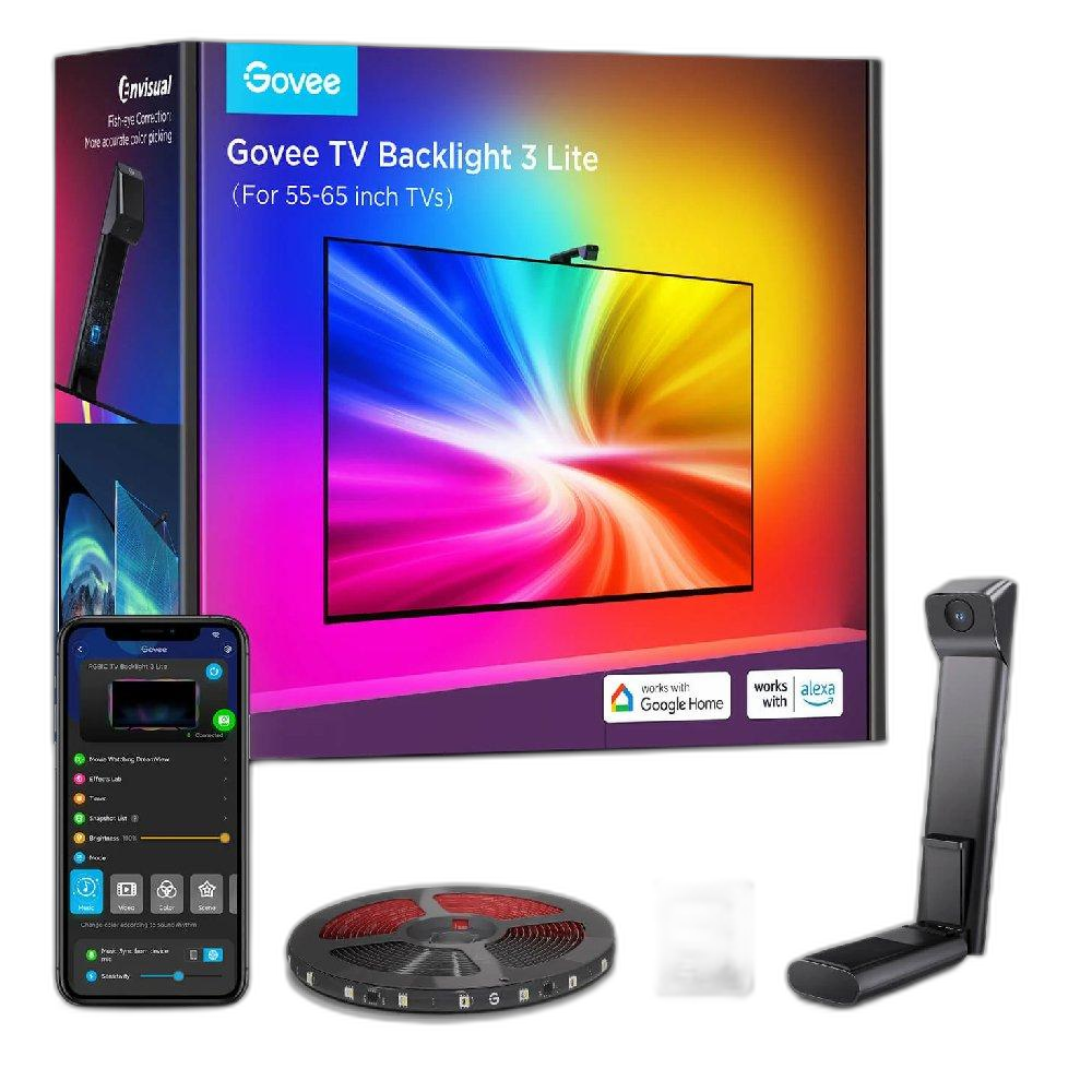 شريط اضاءة خلفية للتلفاز 3 لايت من جوفي، 55-65 بوصة، H6099