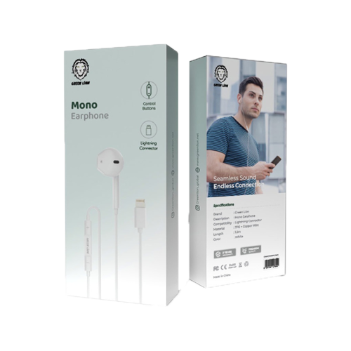 Green Lion Mono Earphone With Lightning Connector