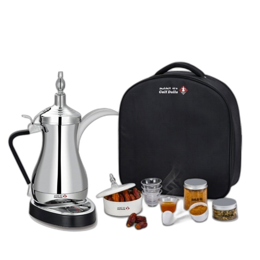 Gulf Dalla 1000W Electric Coffee Maker Set with Deluxe Bag