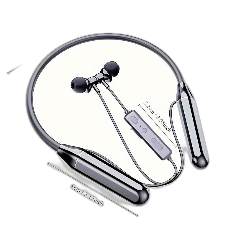 Hanging Neck Wireless Sports Earphones with Hi-fi Stereo and Noise Cancellation - 89V0