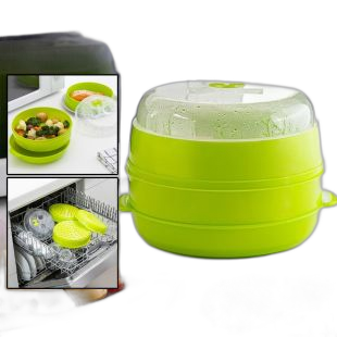 وعاء طهي بالبخار مزدوج للميكروويف من InnovaGoods