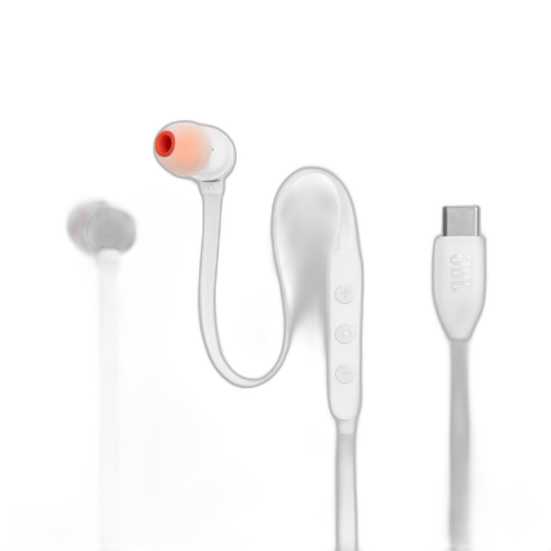 JBL Tune 310 Wired In-ear Type C Earphone T310CWHT