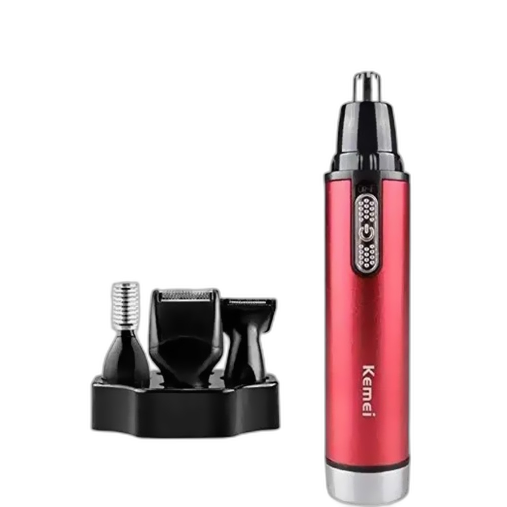 Kemei 4in1 Rechargeable Nose & Ear Hair Trimmer
