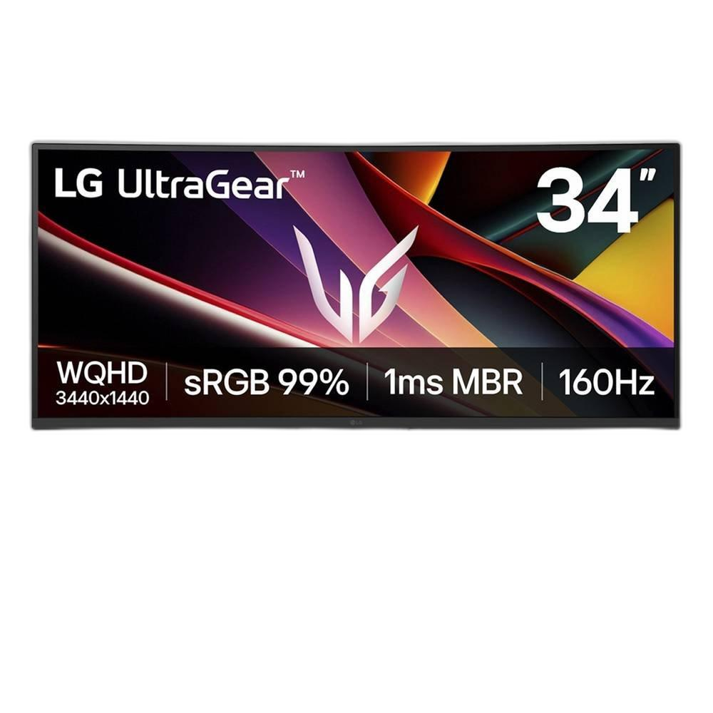 LG 34" UltraGear WQHD 160Hz Curved Gaming Monitor, 1ms, VA