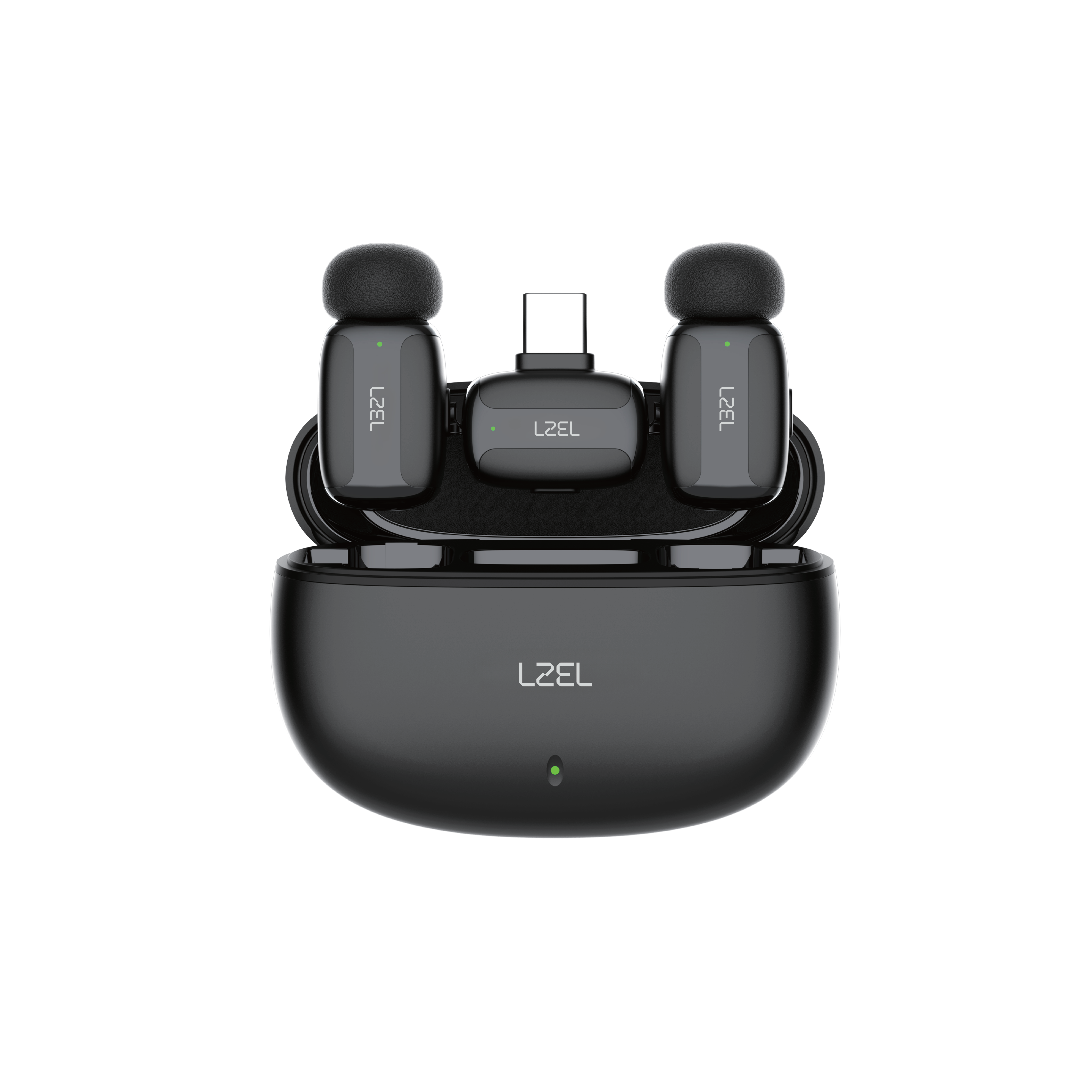 ميكروفون لاسلكي محمول LZEL 2.4GHz - تشغيل فوري، تقليل الضوضاء، مؤثرات صوتية