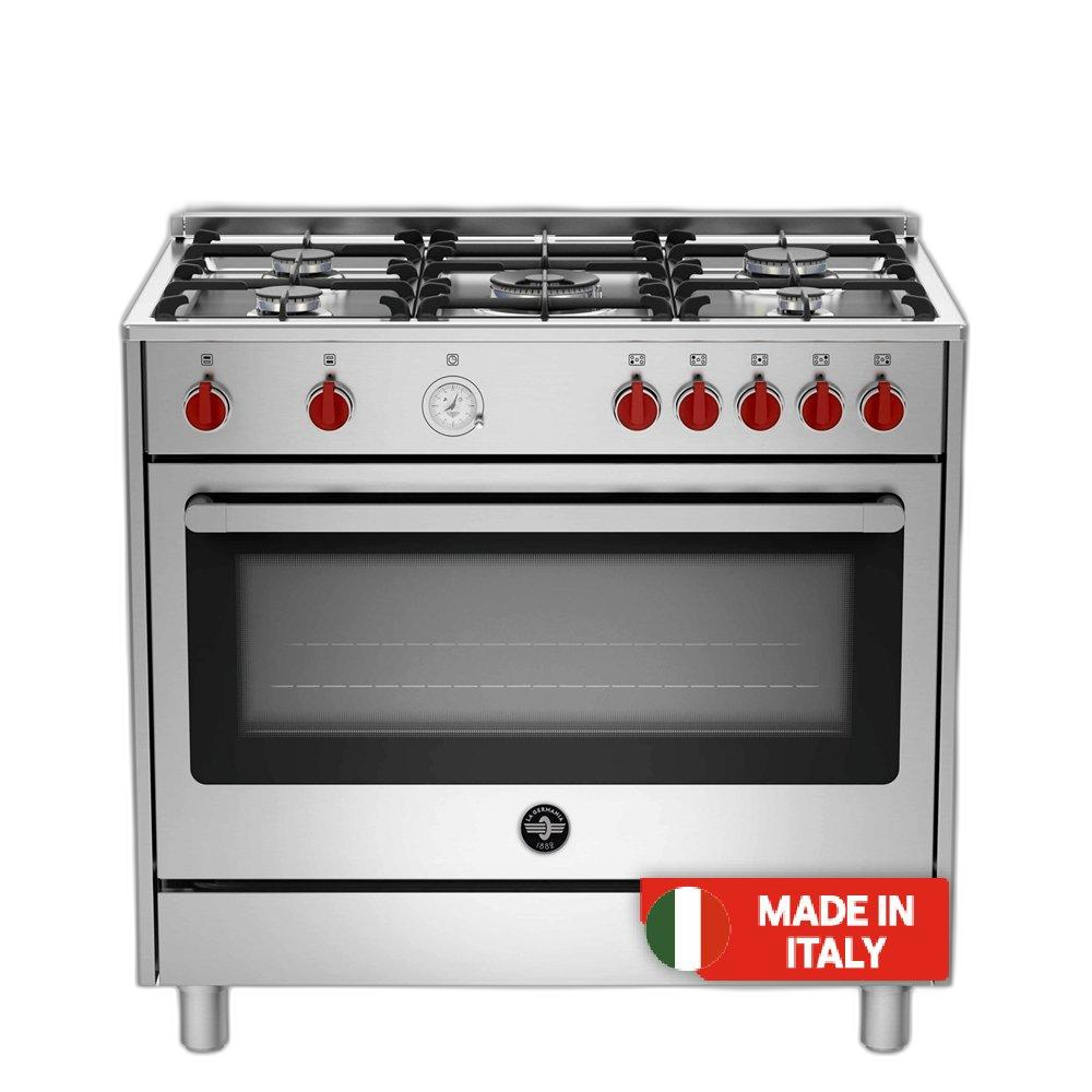 طباخ غاز 90x60سم من لاجيرمانيا، 5 شعلات، RIS95C81CX