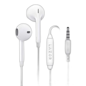 Lazor Mystic Wired In-Earphone Piston Basic, White - BUN-EA159