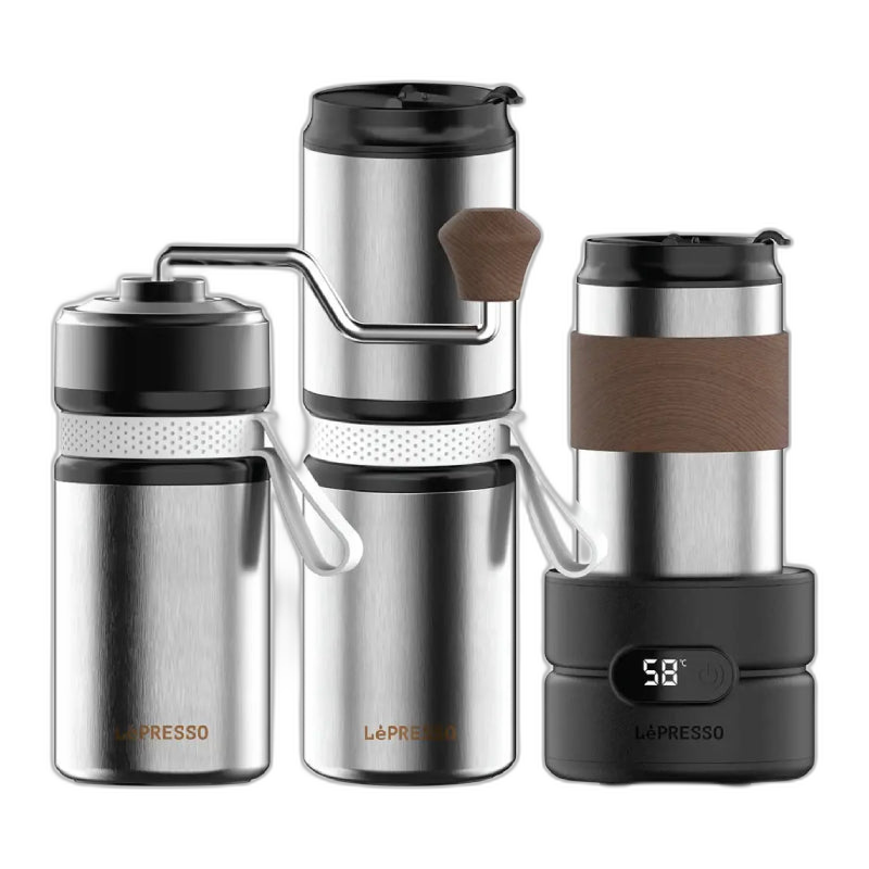 LePresso Grindo Quattro 4-in-1 Outdoor Coffee Set