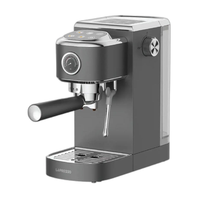 LePresso Hot & Cold Espresso Maker with Steam Wand and Pressure Gauge