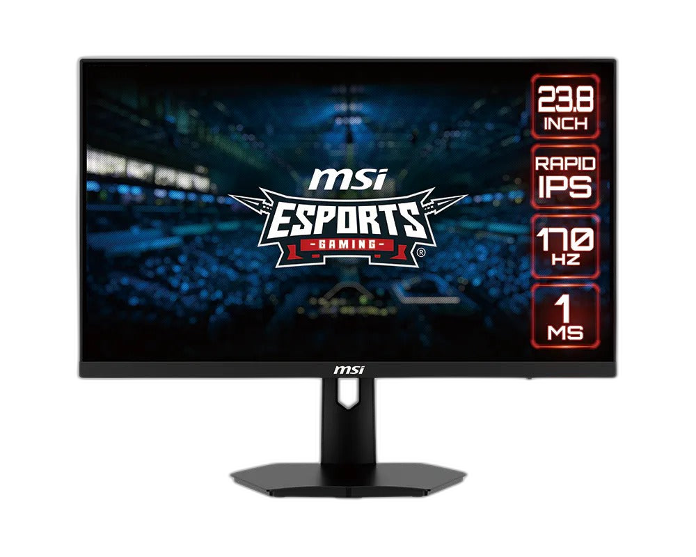 MSI G244F 24" FHD (1920 x 1080), 170Hz Refresh Rate, 1ms Response time, Adaptive Sync, IPS Flat Gaming Monitor