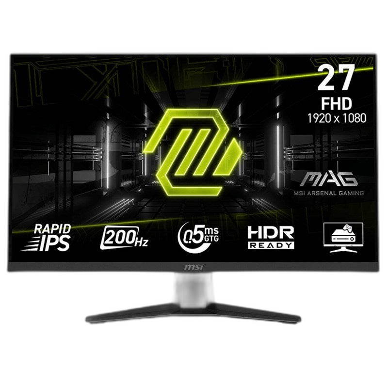 إم إس آي شاشة الألعاب MAG 274F مقاس 27 بوصة FHD 200 هرتز، 0.5 مللي ثانية، HDMI 2.0، لوحة Rapid IPS