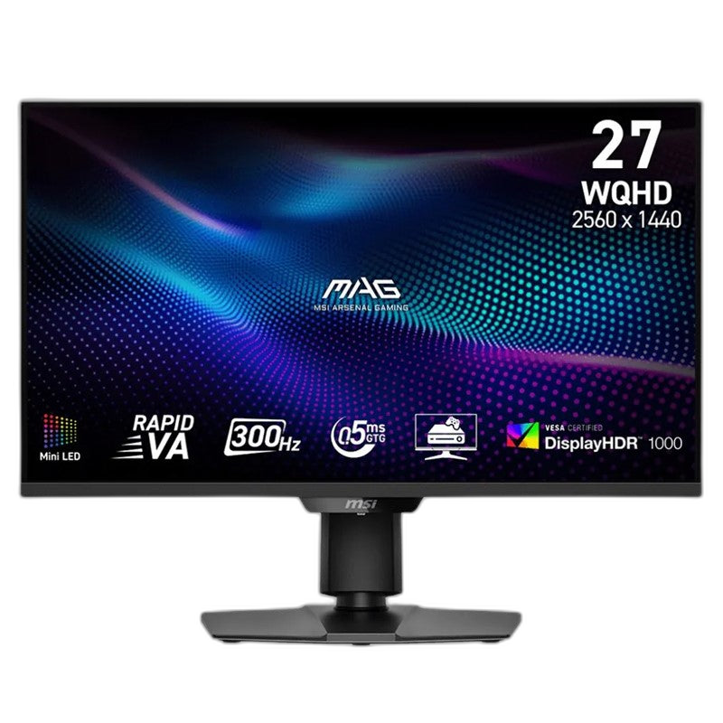 MSI MAG 274QPF X30MV, 27" WQHD, Rapid VA, 300 Hz, 0.5 ms, HDMI 2.1 Mini LED Gaming Monitor