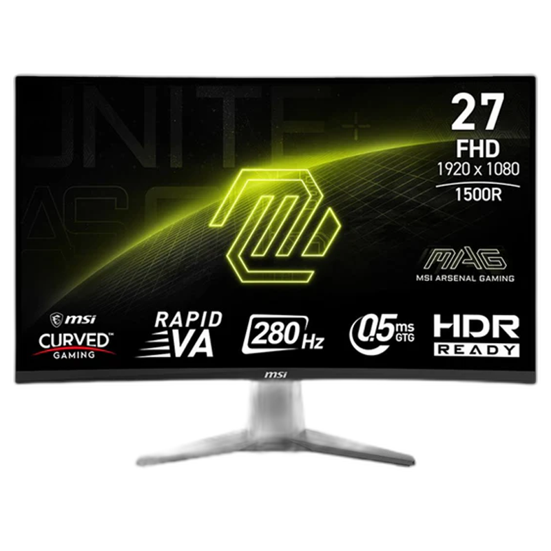 MSI MAG 276CXF 27" FHD Rapid VA, 280Hz, 0.5ms, HDR Ready Curved Gaming Monitor