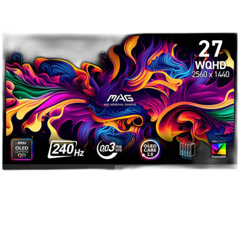 MSI Mag 273QP Qd-oled X24, 27" Wqhd 240Hz, 0.03ms, Hdmi 2.1, Gaming Monitor