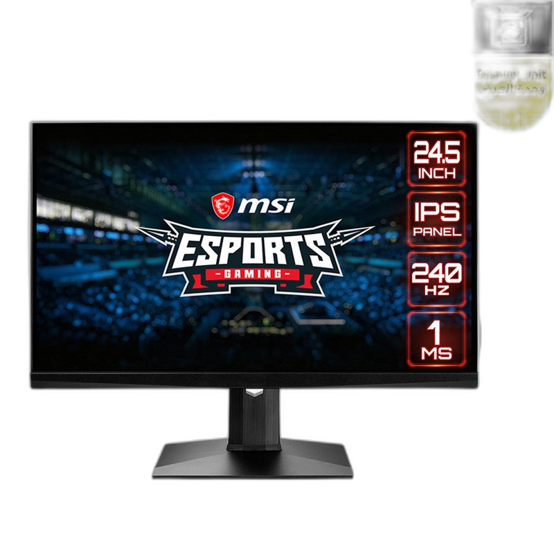إم إس آي أوبتيكس ماج251 أر إكس شاشة ألعاب إي سبورت، 24.5 بوصة فُل إتش دي، 240 هيرتز، 1 ام اس