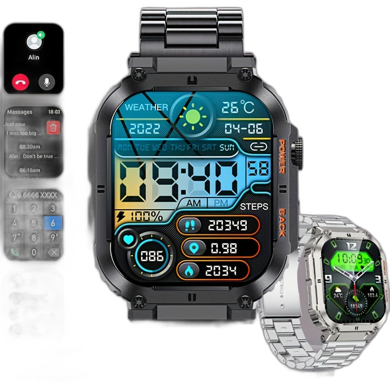 Mens Smartwatch with AI Voice - 2EV2