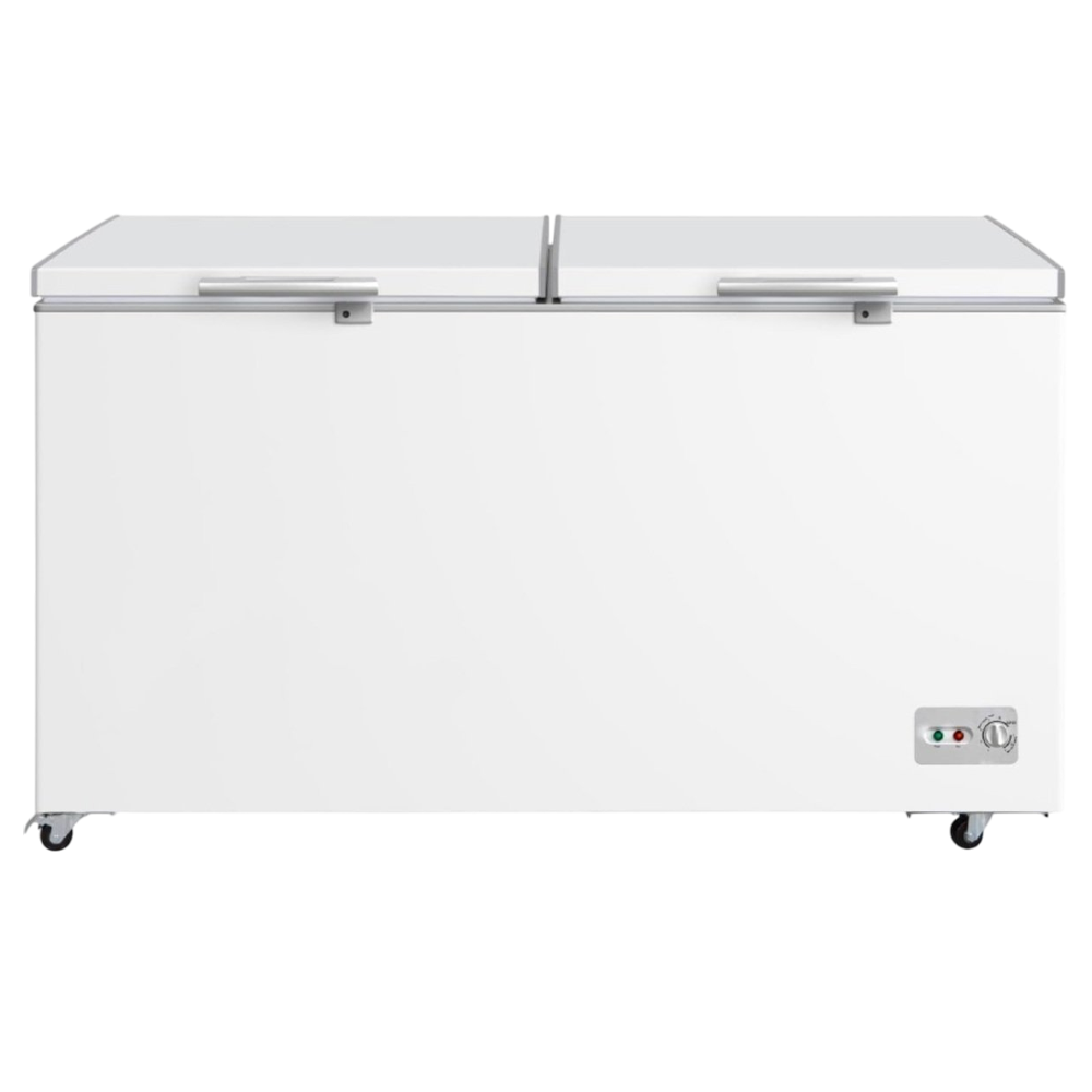 فريزر صندوق Midea سعة 698L / 508L - أبيض - بابين