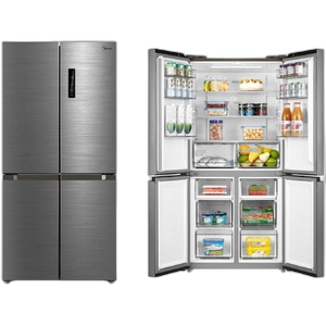 Midea Four Door Refrigerator Net Capacity 424 Liters 15 CFT, Bru Steel - MDRF632FIG46AED
