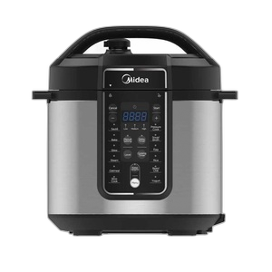 Midea Pressure Cooker 6 Liters Gross 4 Liters Net 8 Menus - MPC-6002SA-SS