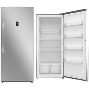 Midea Upright Freezer Refrigerator 595 Liters 21 CFT, Bru Steel - MDRU793FGE46LAE