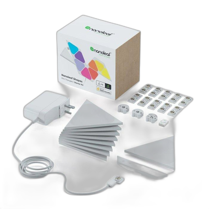 Nanoleaf Shapes Triangles Mini Starter Kit 9Pack, NL48-0002TW-9PK-UK