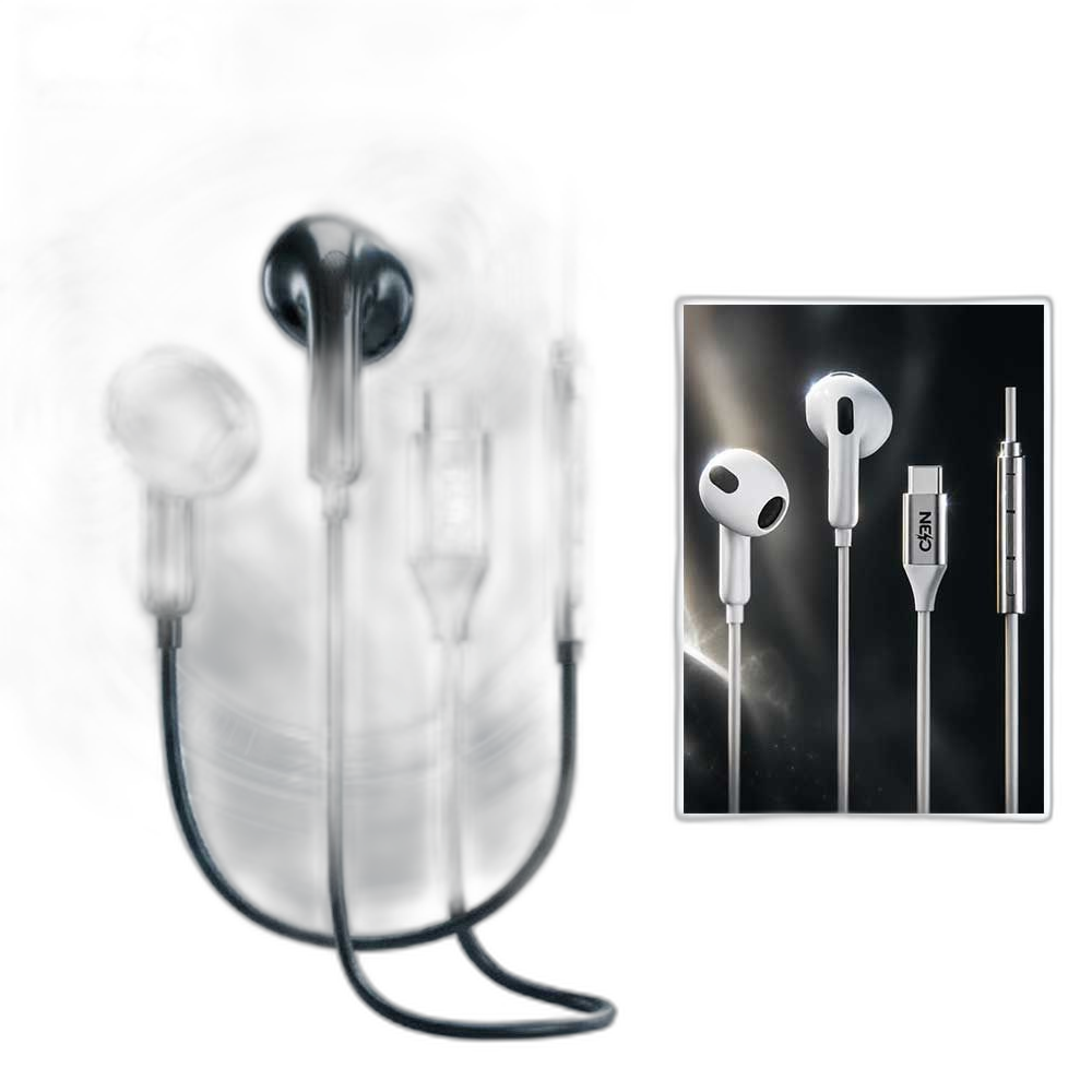 Neo 1.2m Wired Lightning Earphones