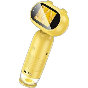 Nexorx 500x Zoom 2.0" Screen With LED Lights and Built-In Camera Kids Digital Microscope-Yellow
