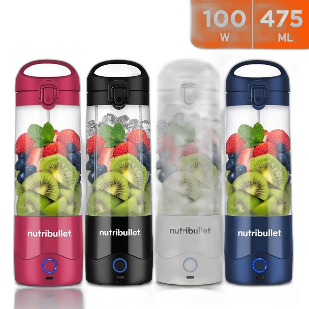 خلاط متنقل قابل للشحن بقوة 100 واط و سعة 475 مل من Nutribullet