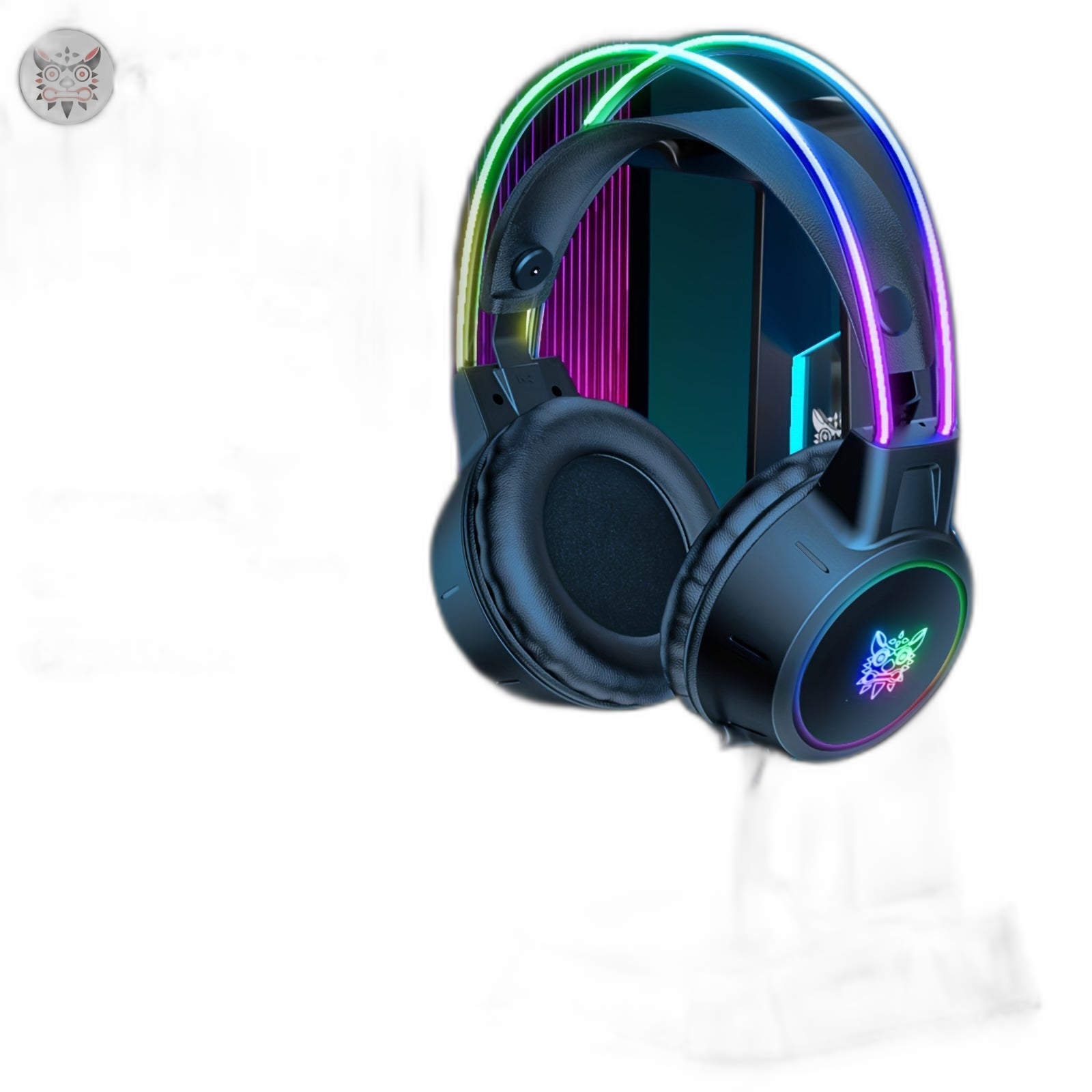 سماعة ألعاب Onikuma: إطار RGB الألمنيوم، الصوت المحيطي - جودة الصوت الفائقة