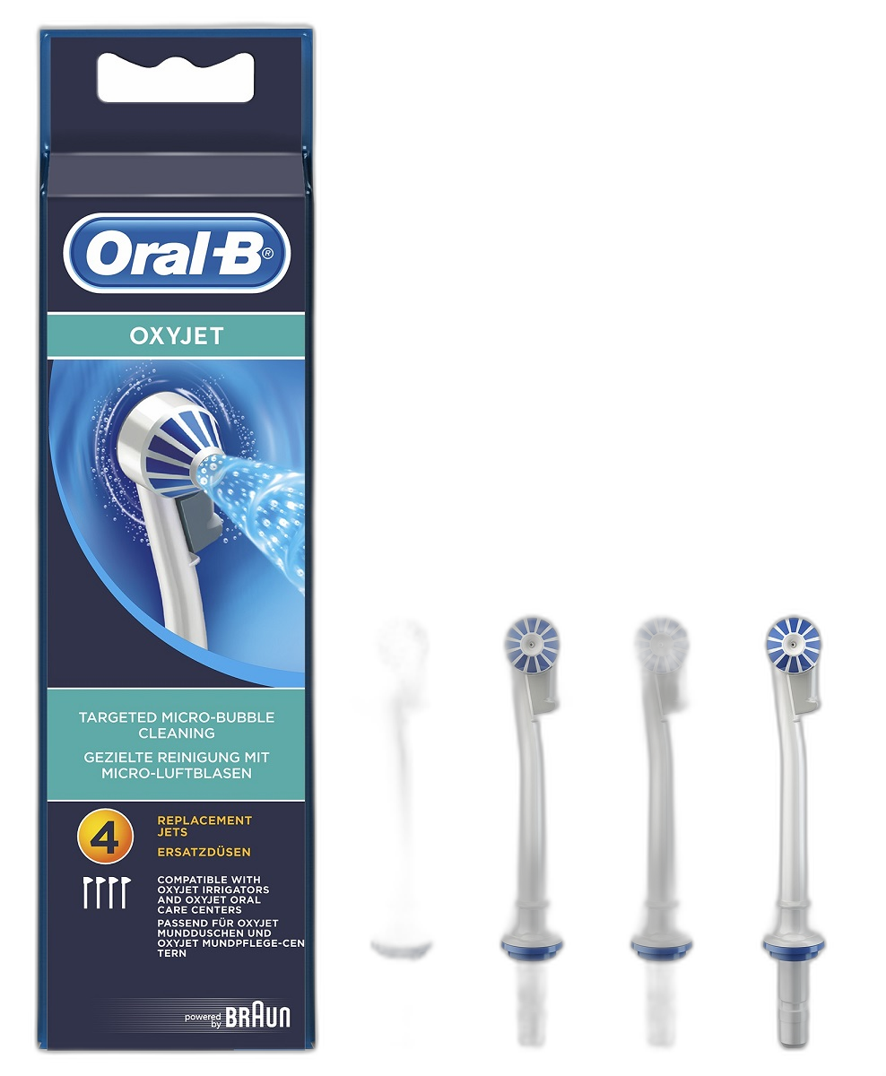 Oral-B Oxyjet Nozzle Toothbrush Head 4PICS ED17