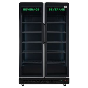Orca Double Door Cooler 853 Liters, Black - OR-LT1250CF