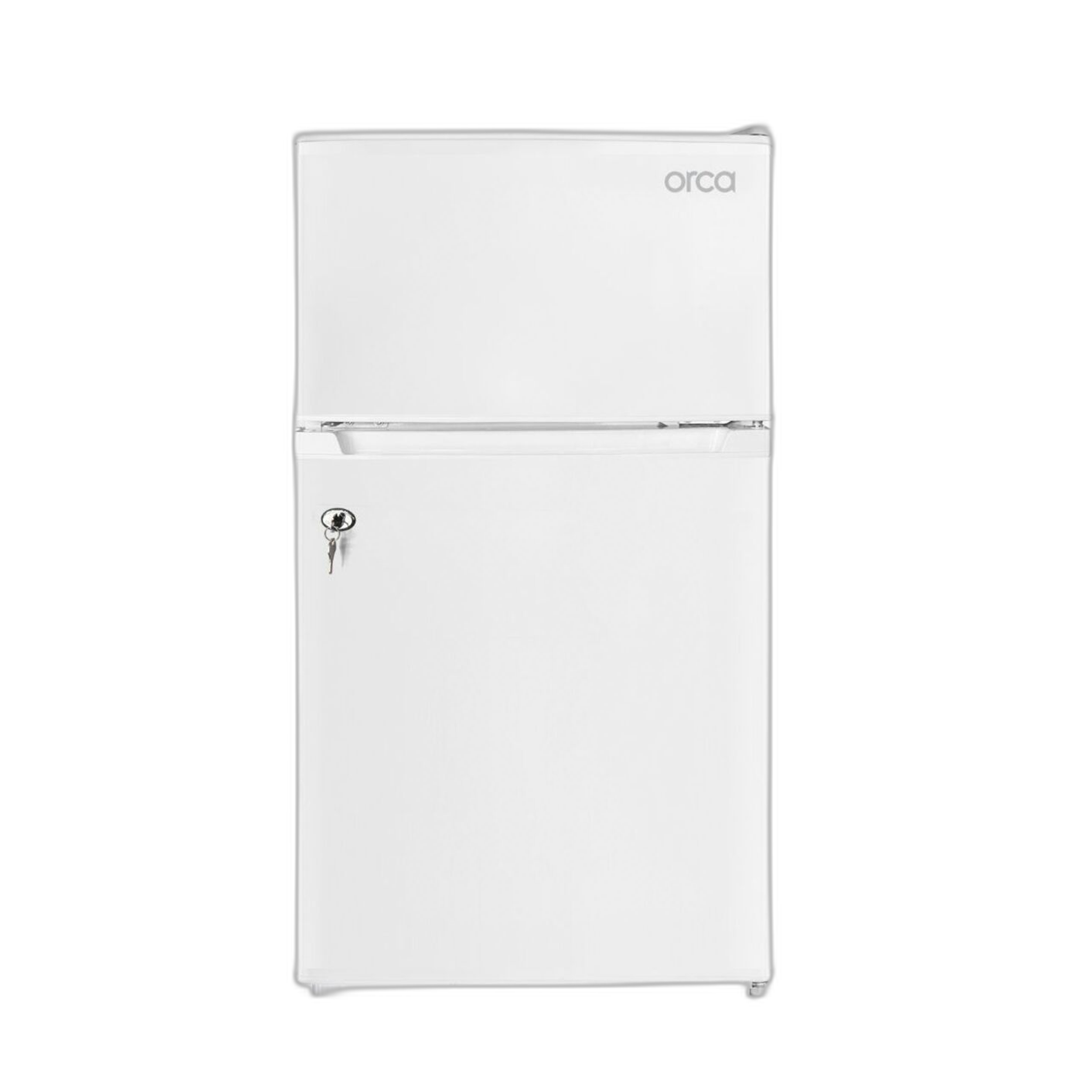 Orca Double Door Refrigerator 89 Liters 2.8 CFT - Silver - OR-BCD89SLV