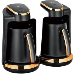 Orca Turkish Coffee Maker 2 Pot 800 Watts 8 Cups, Rose Gold - OR-PR49D
