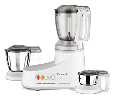 Panasonic Super Mixer Grinder with Blender 1000 Watts 1 Liter - MX-AC300WTZ