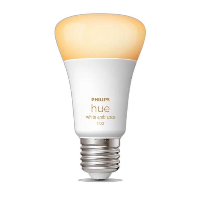 Philips Hue White Ambiance A60 E27 Smart Bulb, 11-Watt, 1100 Lumen, 929002468401