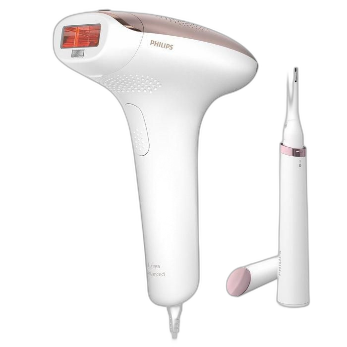 جهاز إزالة الشعر Lumea 7000 IPL مع ماكينة قص الشعر Satin Compact Pen من Philips