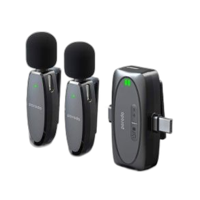 Porodo Dual Connector Lavalier Microphone Dual Mic