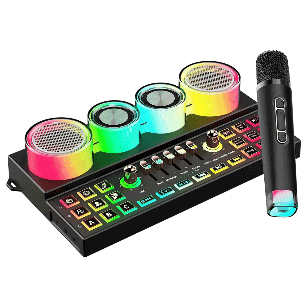 Porodo Soundtec Audiolink Multi-Platform Audio Mixer and Speaker