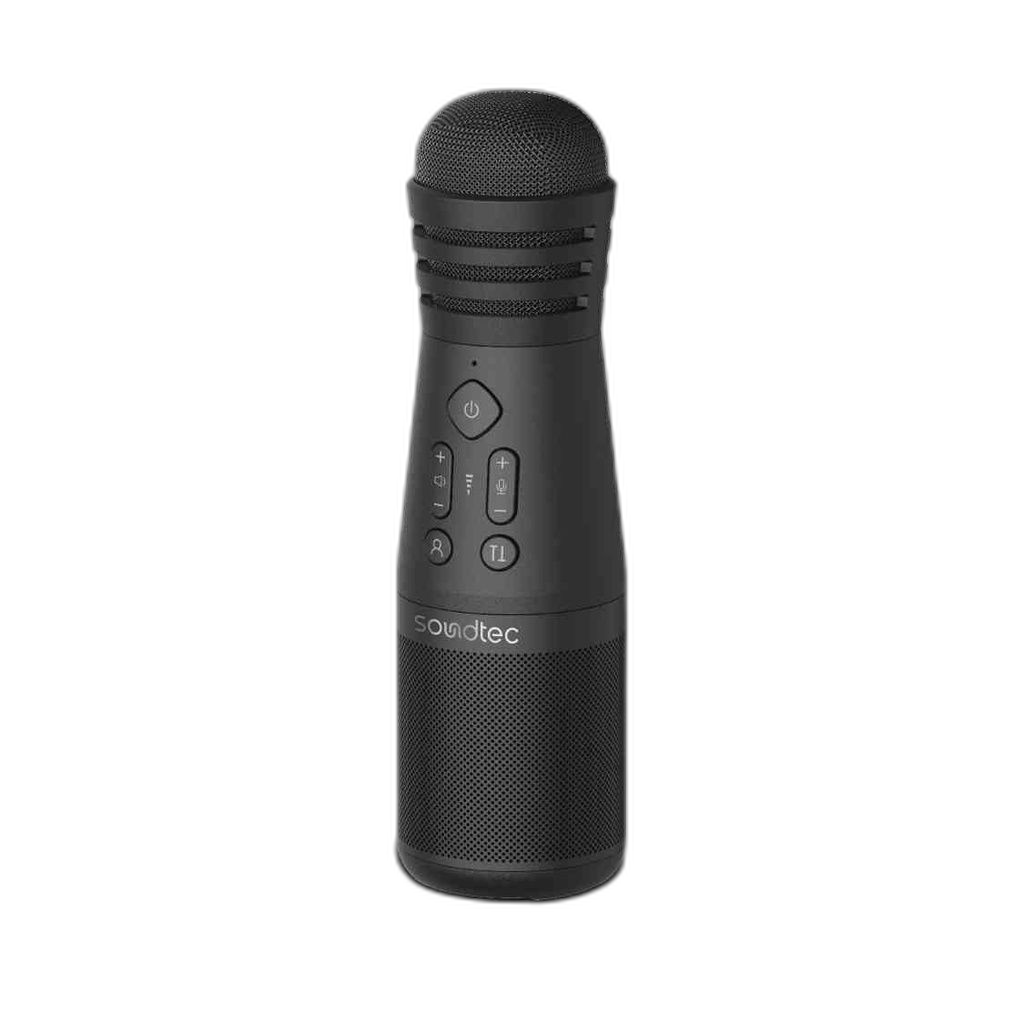 Porodo Soundtech Karaoke Microphone With Built-In Speaker-Black