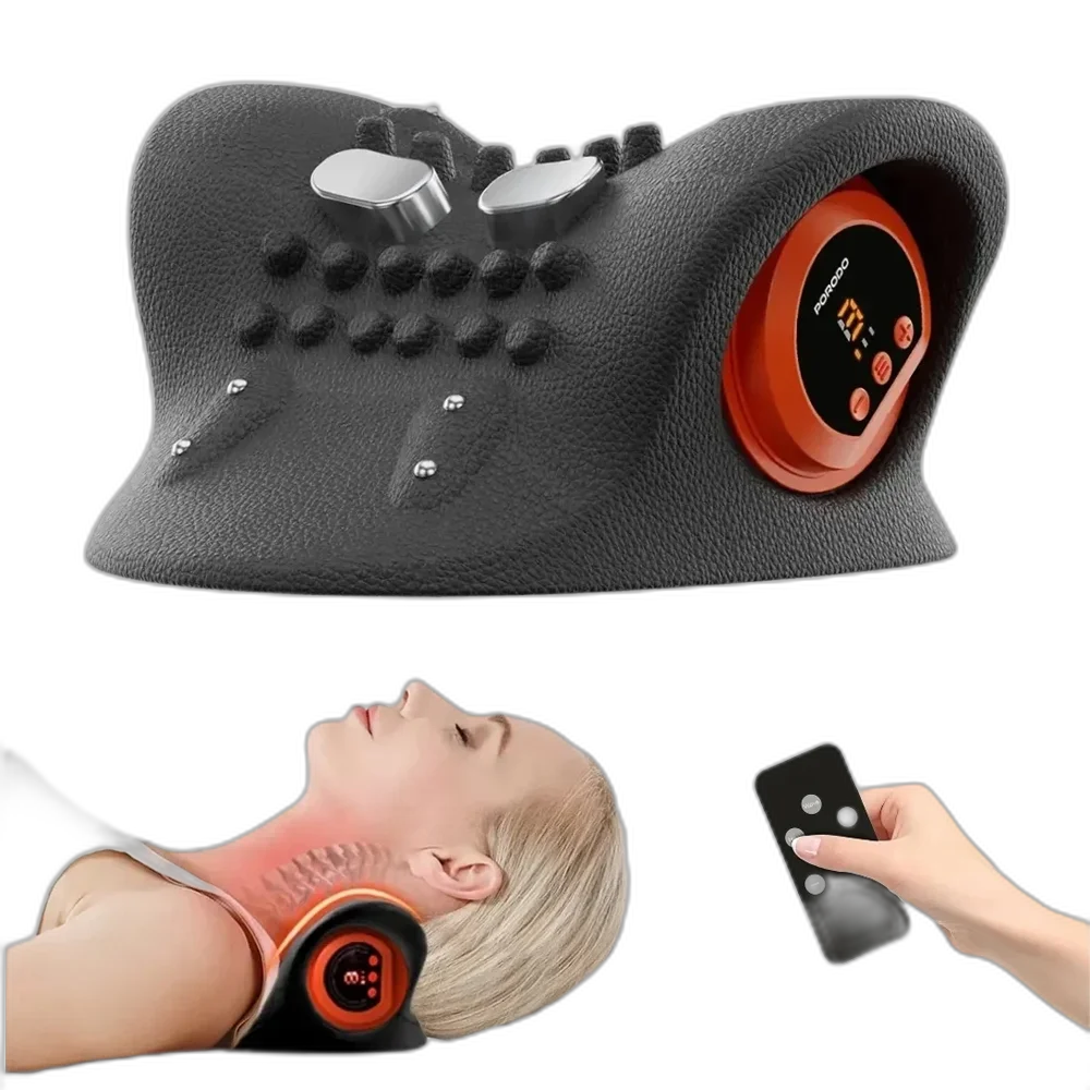 Porodo Tri- Mode Heated Cervical Pillow Massager