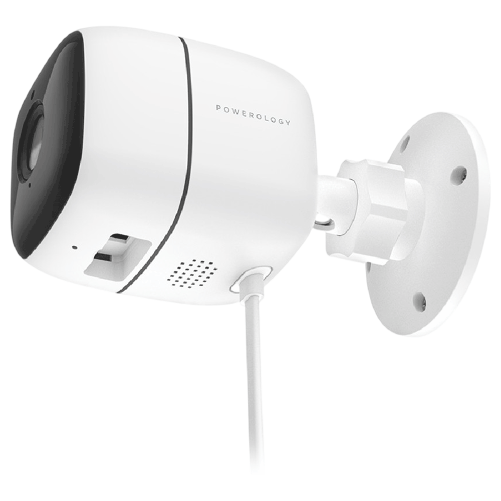 Powerology 110° WiFi Smart Outdoor Camera with Wide Angle Lens