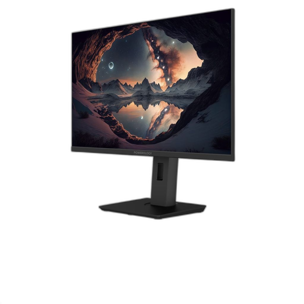 شاشة مكتب Powerology 27 بوصة بدقة 4K مع إضاءة RGB
