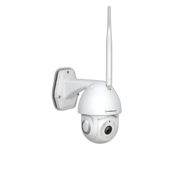 كاميرا خارجية ذكية متقدمة مقاومة للماء باورولوجي، 4gsim و360%