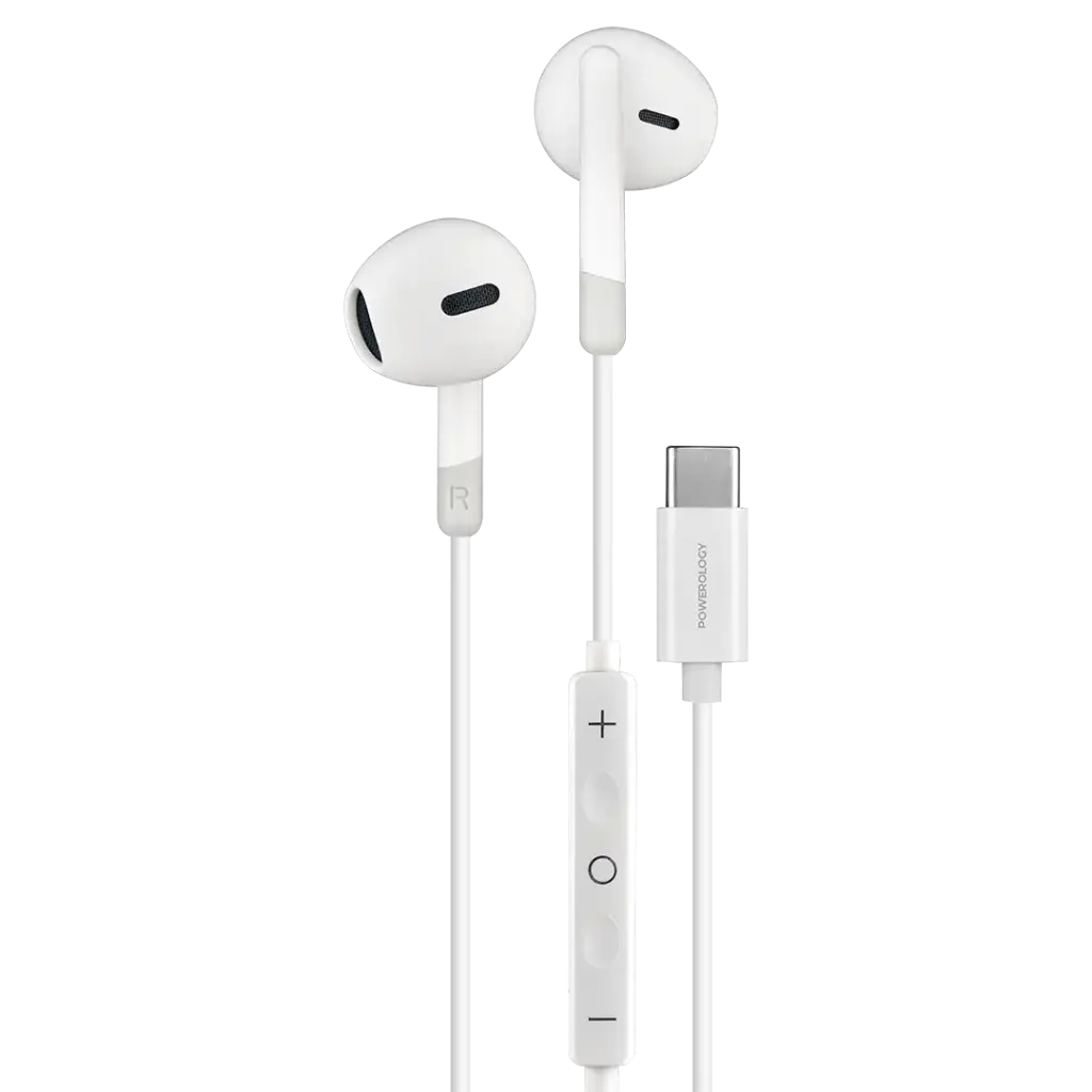 Powerology Type-C Stereo Earphones