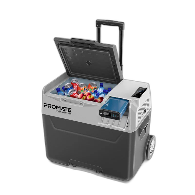 Promate CoolFast 40 Liters Portable Outdoor Mini Refrigerator with 52000mAh Powerpack