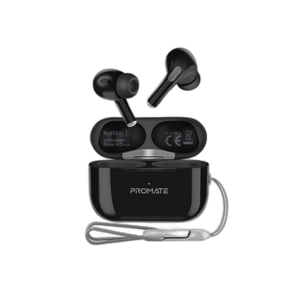 Promate Harmoni-Pro HD InteliTouch TWS Earphones - Black - TJRBDH2