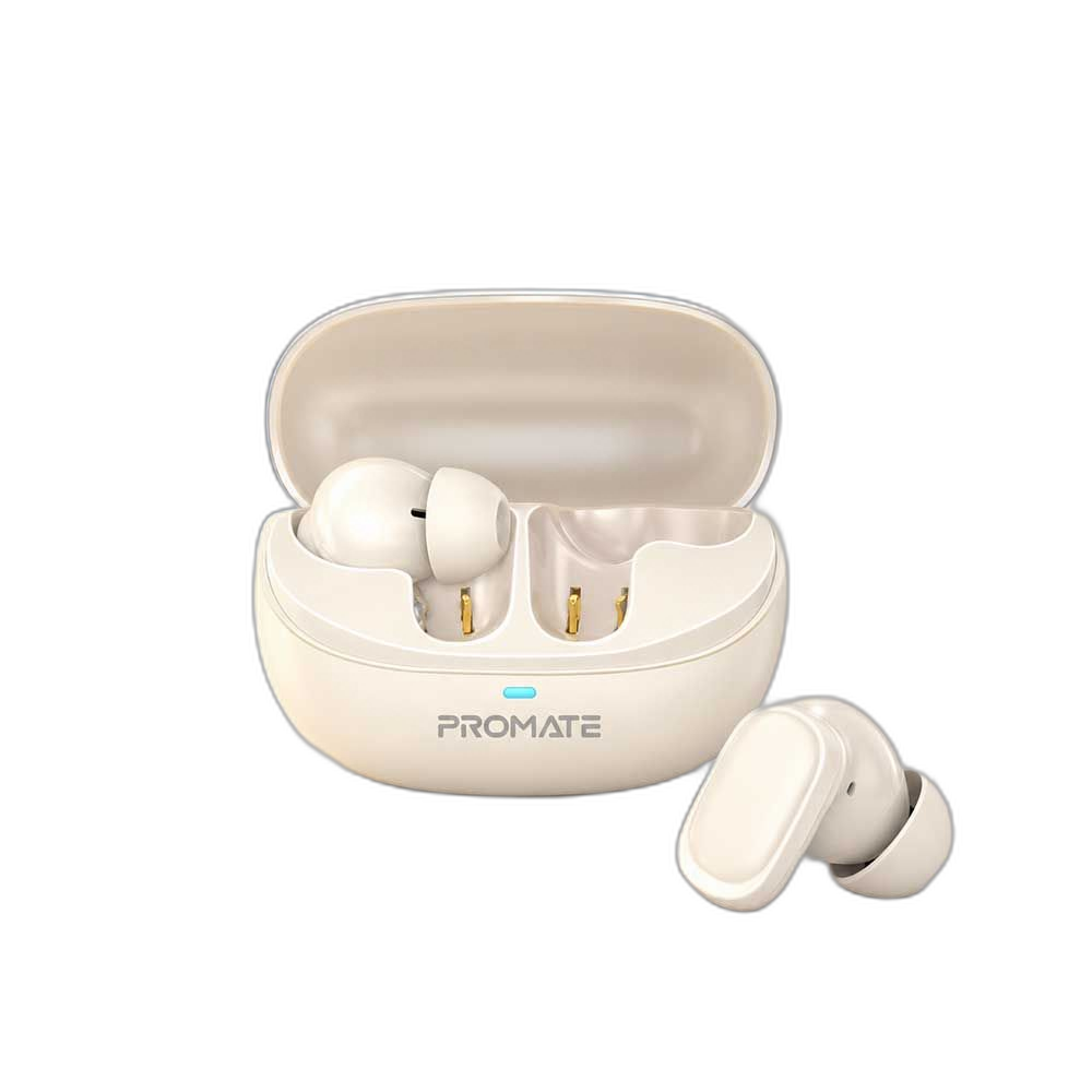 Promate High Fidelity Acoustic TWS Earphones with Stereo Sound