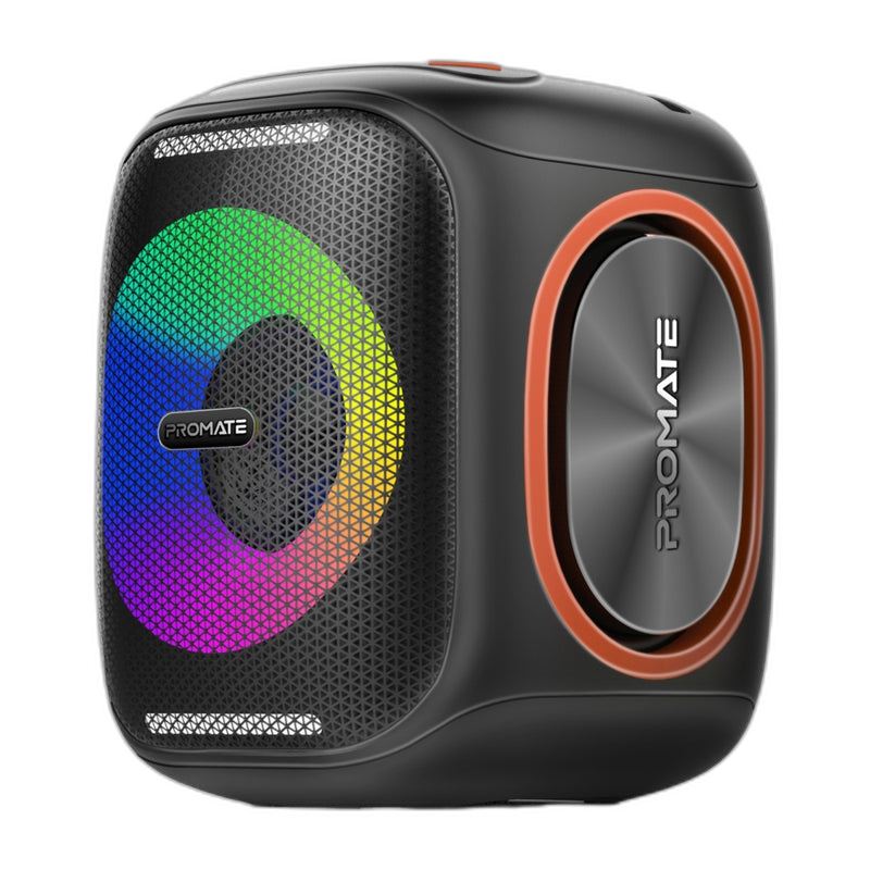 Promate LumiSound™ HD 40W True Wireless Speaker with RGB Lights • 6Hrs Playback