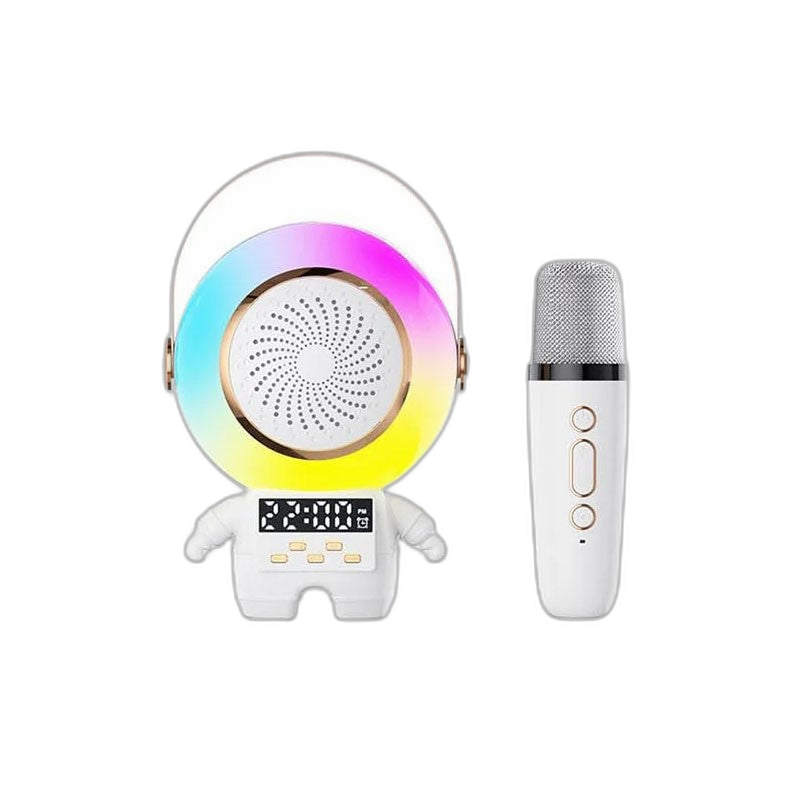 Q-Series Asto Portable Rechargeable Mini Speaker with Mic and Digital Clock