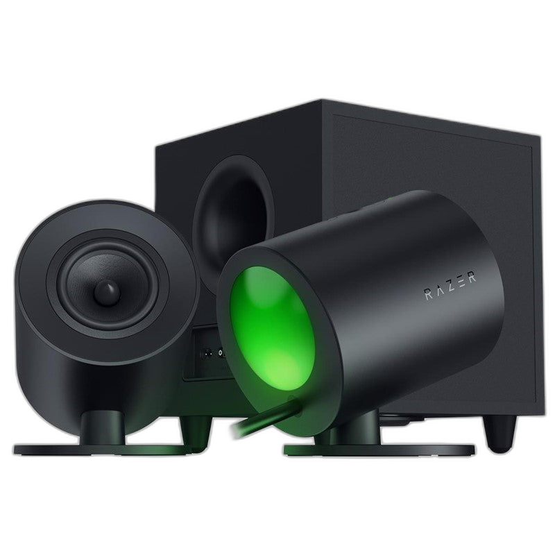مكبرات صوت Razer Nommo V2 كاملة المدى 2.1 للكمبيوتر الشخصي مع مضخم صوت سلكي